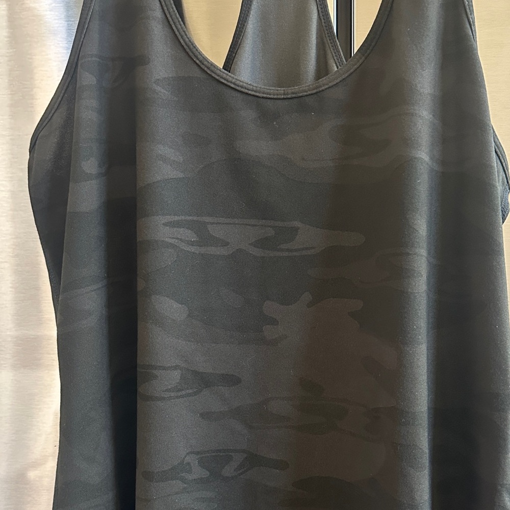 Rare lululemon athletica Cool Racerback top black camo